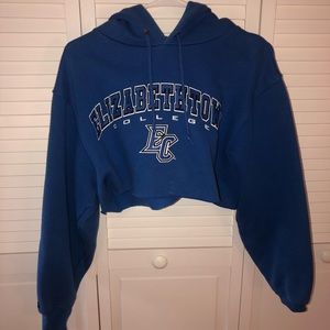 Jansport- Elizabethtown College Cropped Hoodie